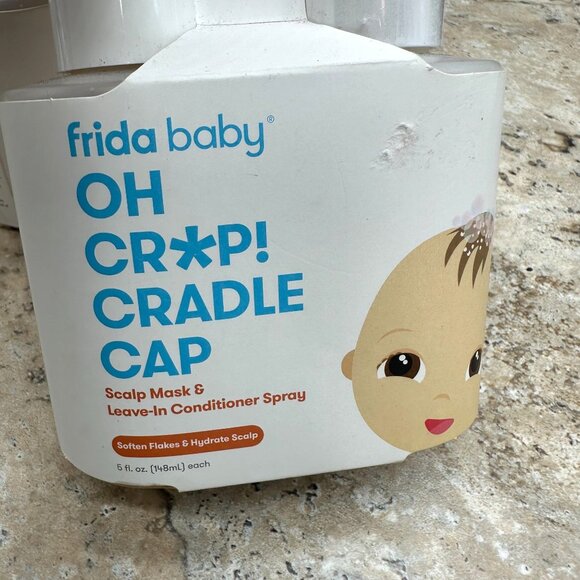 2X Frida Baby Oh Cr*p! Cradle Cap Scalp Mask & Leave-In Conditioner Spray New - Picture 3 of 10